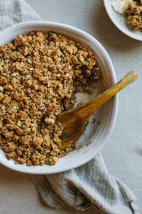 Gingered Pear Breakfast Crisp