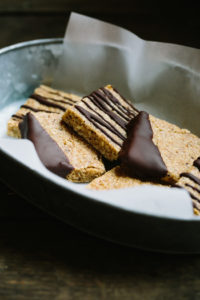 Coffee Pecan Oat Squares