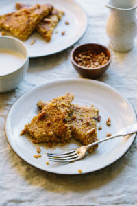 Griddled Pumpkin Steel Cut Oatcakes